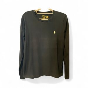 Polo by Ralph Lauren Black Long Sleeve Tee Size Medium